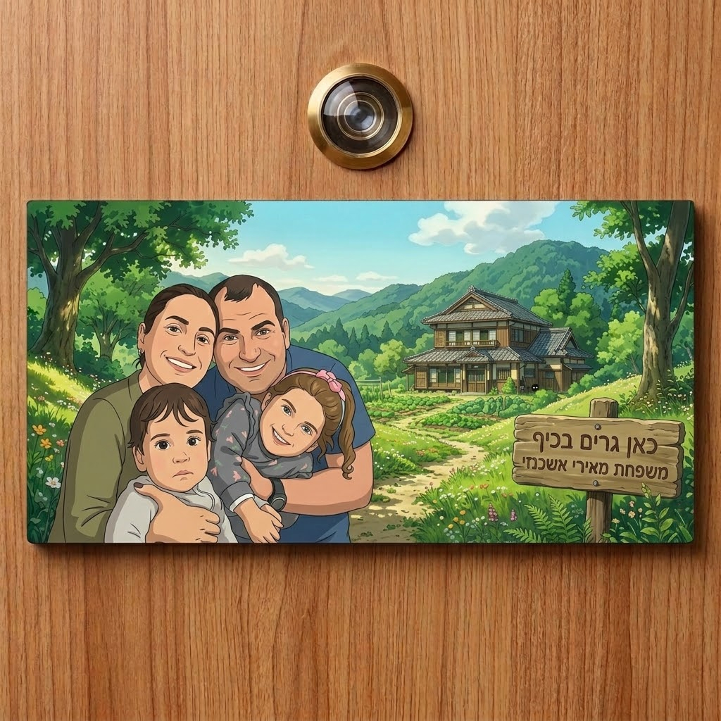 שלט על דלת