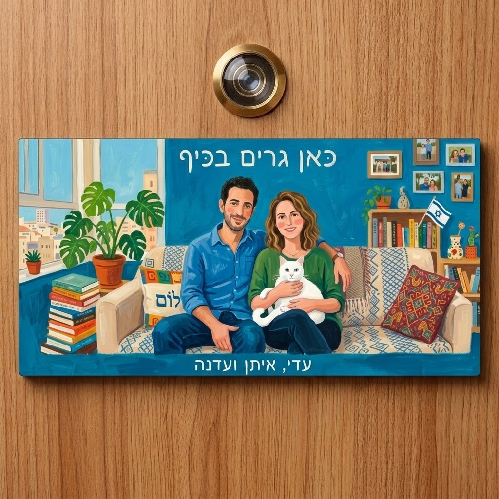 שלט על דלת